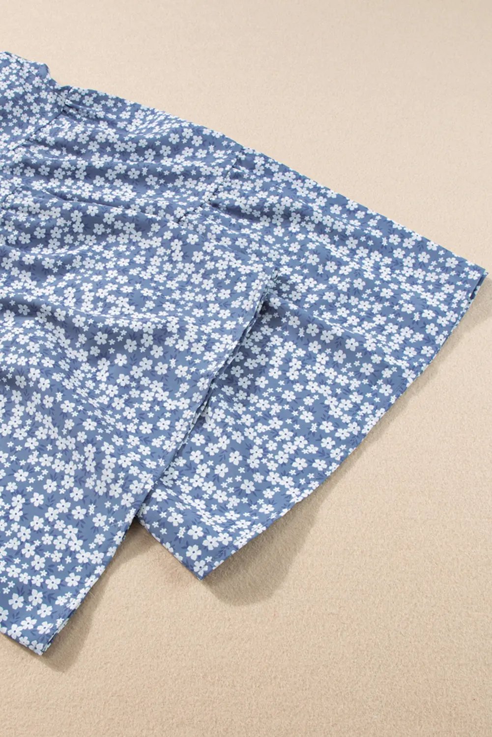 Indie Smocked Bodice Wide Leg Floral Jumpsuit - Love Salve